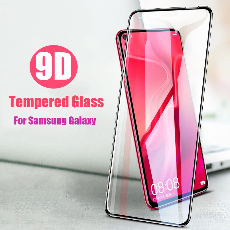 9D Tempered Glass For Samsung Galaxy A10 A20 A30 A40 A50 A60 A70 Protective Glass Samsung A51 A03S A13 A23 A33 A53 Screen Film