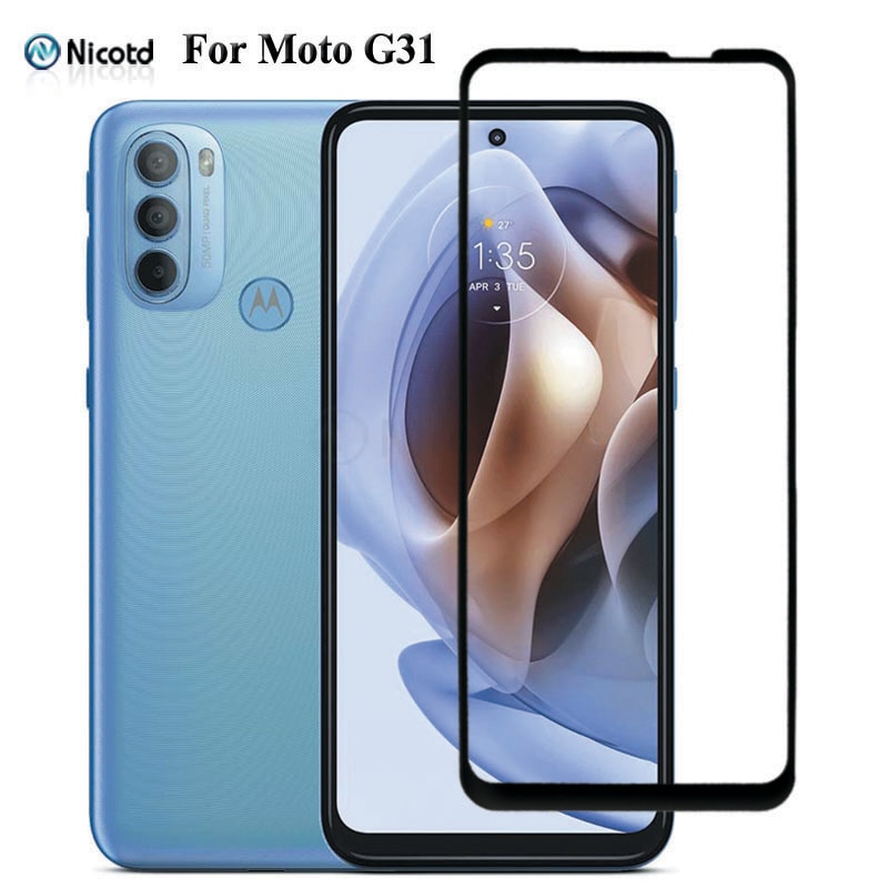 1pc/2pcs For Motorola Moto G31 Premium 2.5D Full Cover Tempered Glass Screen Protector For Motorola Moto G31 9H Protective Glass