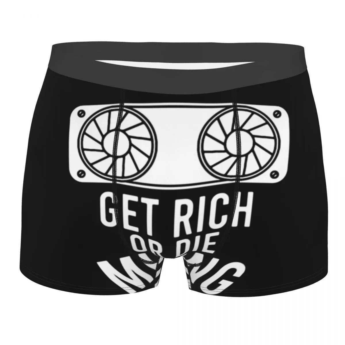 Bitcoin Cryptocurrency Miners Meme Crypto Mining Ripple Blockchain Underpants Breathbale Panties Male Print Shorts Boxer Briefs