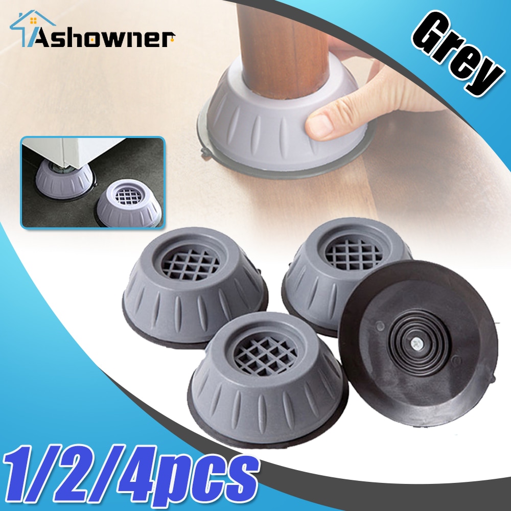 Anti Vibration Feet Pads Silent Washing Machine Rubber Leg Pads Dryer Refrigerator Universal Base Fixed Non-Slip Pad Accessories