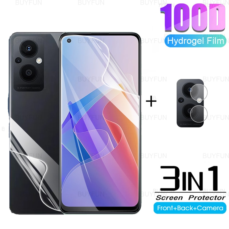 3in1 Hydrogel Film For Oppo Reno7 Z 5G 6.43inch Camera Protective Film For Oppo Reno 7Z Reno7 Z 5G CPH2343 Screen Protector