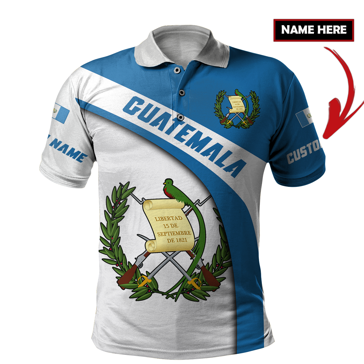 PLstarCosmos 3DPrint Guatemala Polo Shirt Custom Name Team Funny Summer Harajuku Sleeveless Tees Fitness Unisex Style-1