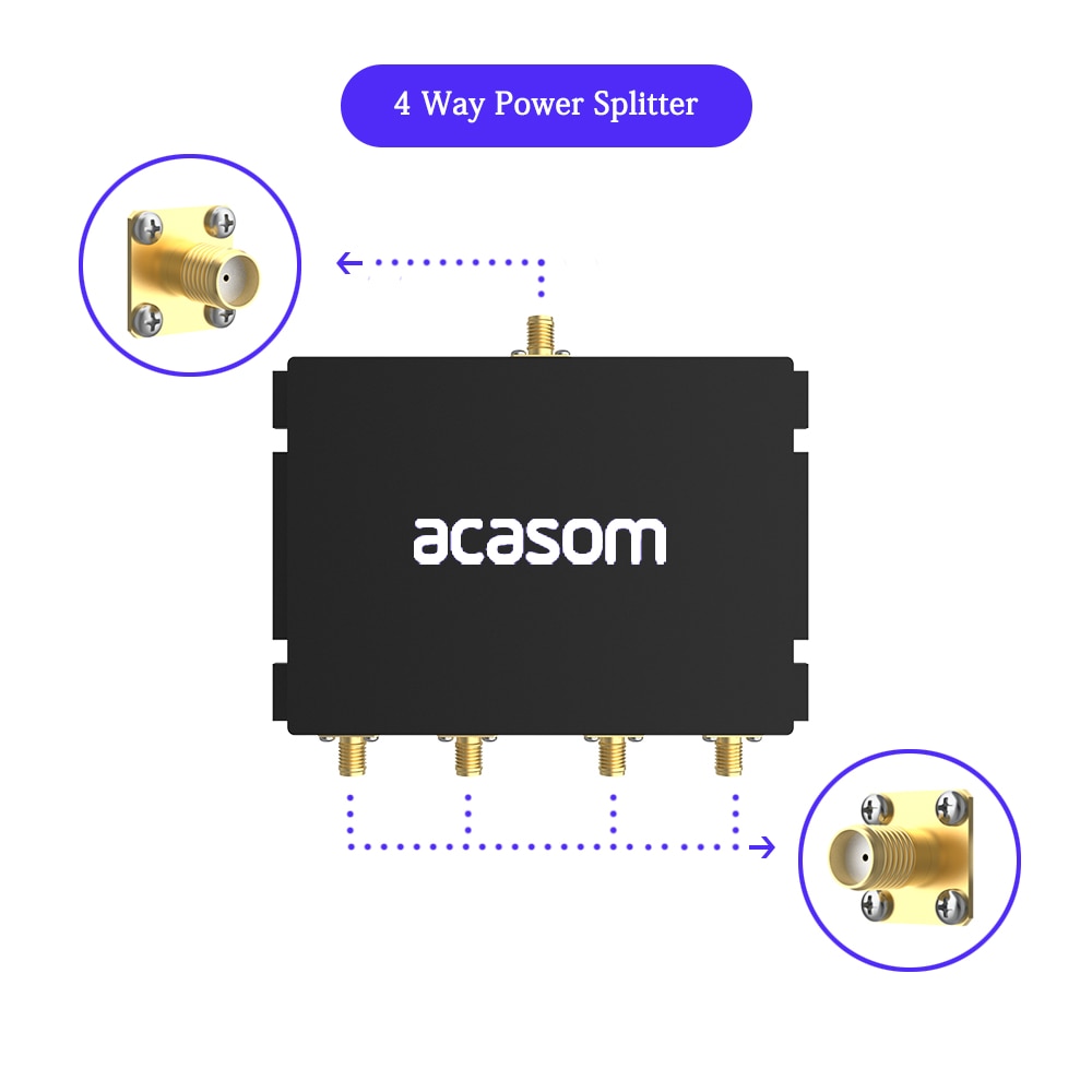 4-Way Helium Power Splitter 868MHz Power Divider 915MHz Power Spltter SMA Type