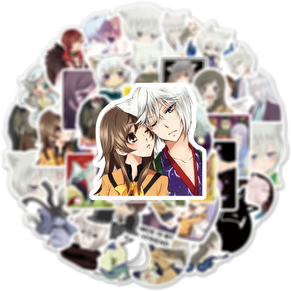 10/50PCS Cute Anime Kamisama Love Stickers Cartoon Tomoe Pattern Suitcase Sticker Cosplay Prop Travel Luggage Decor Decals