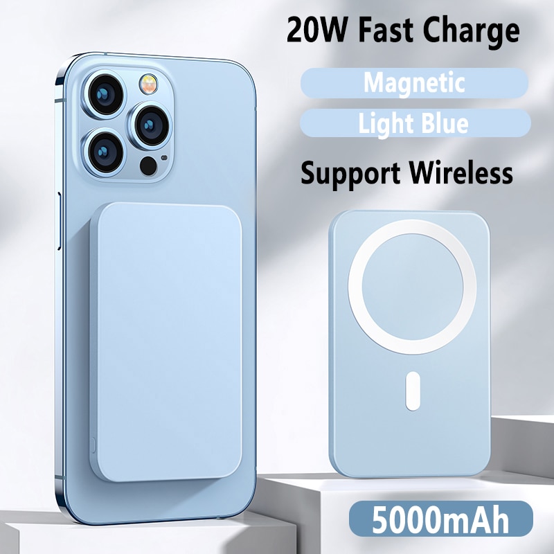 10000mAh PD20W Fast Charger Mini Powerbank Portable Magnetic Wireless Power Bank for iphone 13 12Pro Max xiaomi External Battery