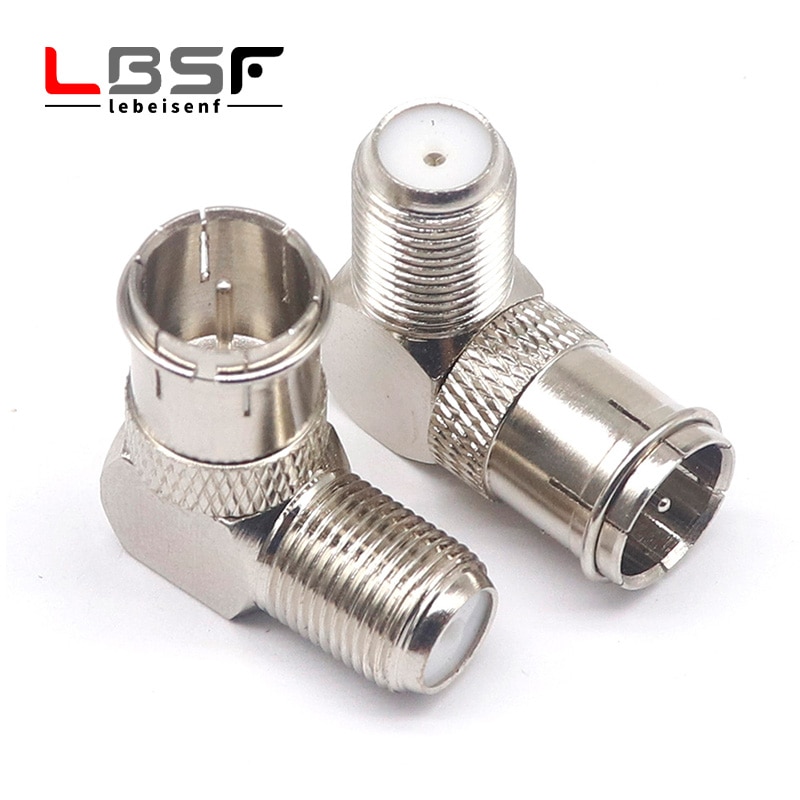British F male to F female adapter 90 degrees F male to F Female F-JKW F male to female curved
