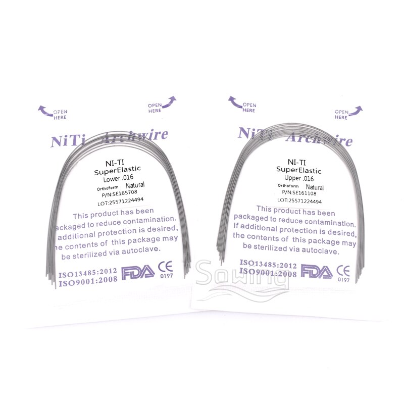 NiTi Super Elastic Wire Dentists Dentistry Bracket Arch Wire Natural 014 Nickel Titanium Orthodonitices Material for Brace