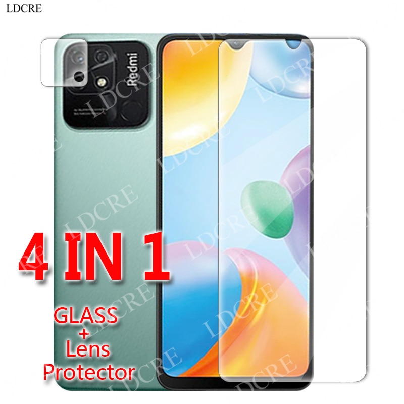 For Xiaomi Redmi 10C Glass Screen Camera HD Protector Film Glass For Redmi 10C 10 10A 9 9T 9C 9A Tempered Glass For Redmi 10C