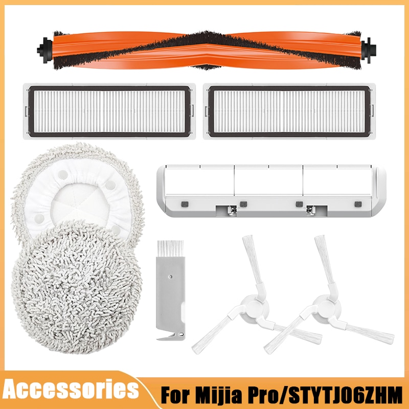 For Xiaomi Mijia Pro STYTJ06ZHM Self-Cleaning Robot Vacuum Cleaner Replacement Main Side Brush HEPA Filter Mop Cloth Accessories