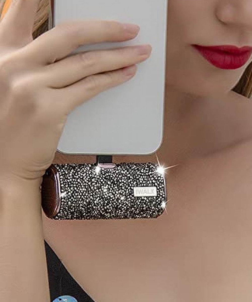 iWALK Small Portable Charger Power Bank 4500mAh Ultra-Compact Cute Shiny Battery Pack Compatible With Huawei Xiaomi Smartphones