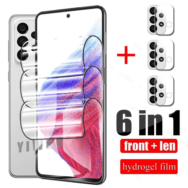 Hydrogel Film For Samsung A53 5G Global Full Screen Protective Lens Tempered Glass on Galaxy A52 A52S A51 A50 A 53 53A Shield