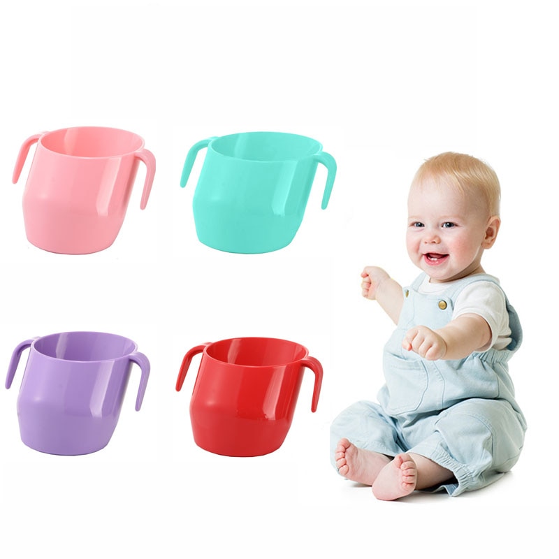 Baby Insulation Oblique Mouth Cup Leakproof Infant Learning Drinking Cups Tumble Resistant Baby Drinking Cups for Baby Kids