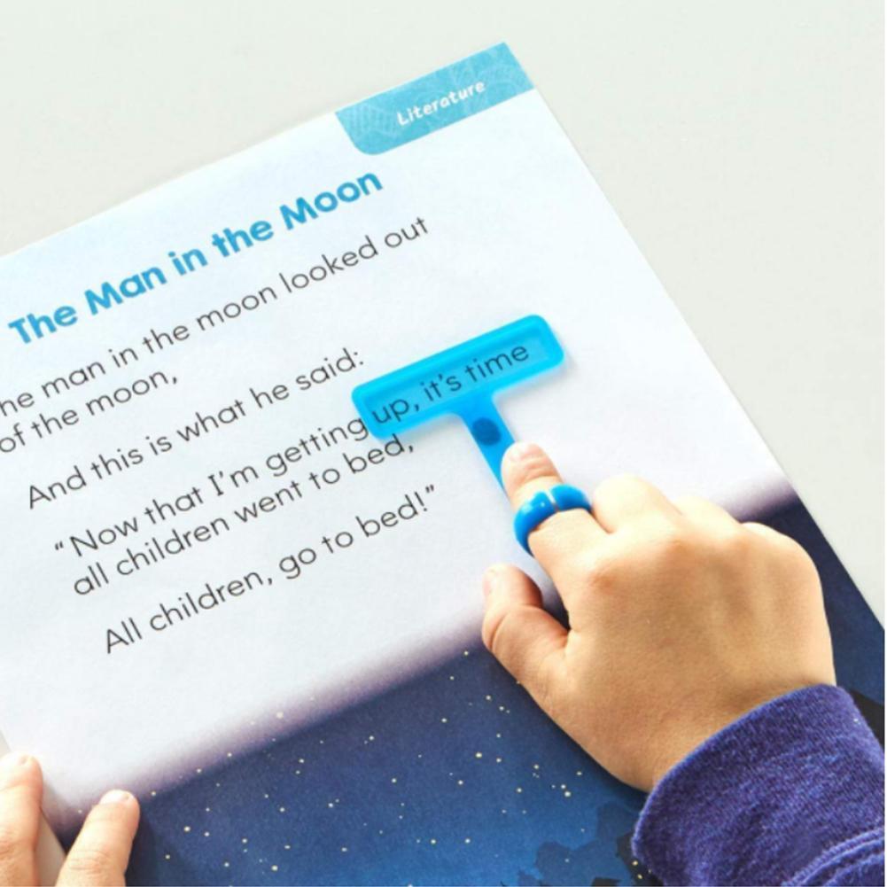 Guided Reading Strips Finger Focus Highlighter Dyslexia Tools For Kids Hyperactive Early Readers Children Reading Magnifier