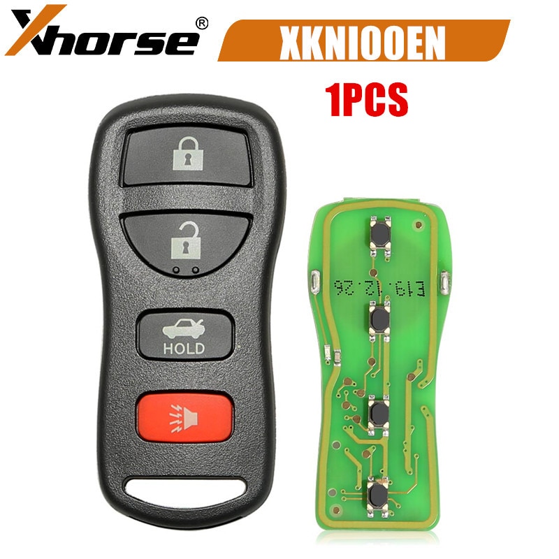 1PCS Xhorse XKNI00EN Wire Remote Key Nissan Separate 4 Buttons English Version