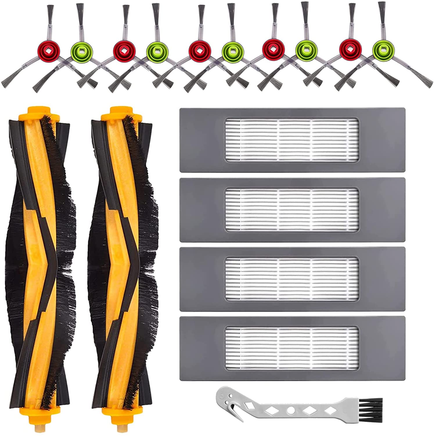 17 Pack Replacements Parts for Ecovacs Deebot Ozmo 920/950/T5/T8 T8MAX T8Power T8aivi T8+ T8/N8+/N8 Pro/ N8 Pro Plus Accessories