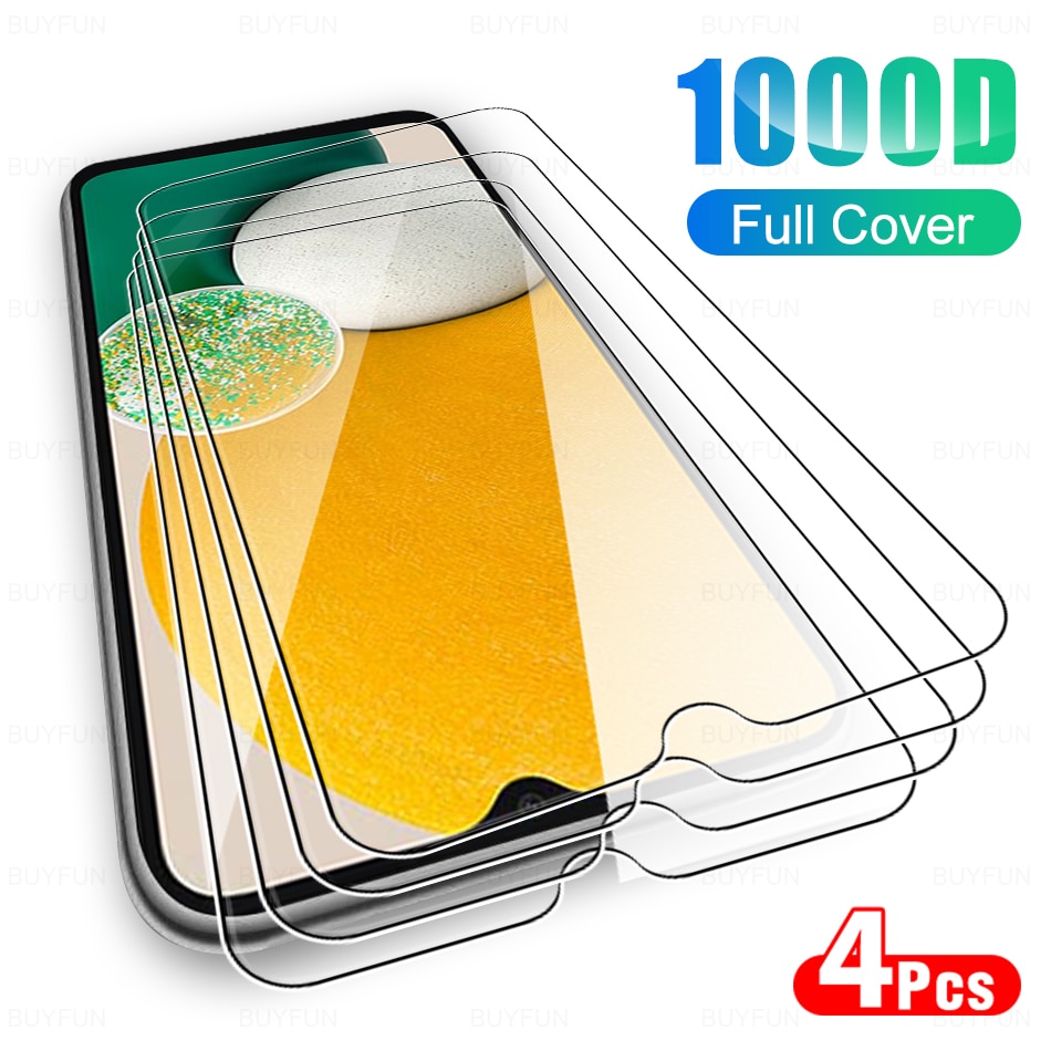 4Pcs Full Cover Protective Glass Anti-scrath For Samsung Galaxy A13 A 13 A12 4G 5G GalaxyA13 HD Tempered Film Screen Protector