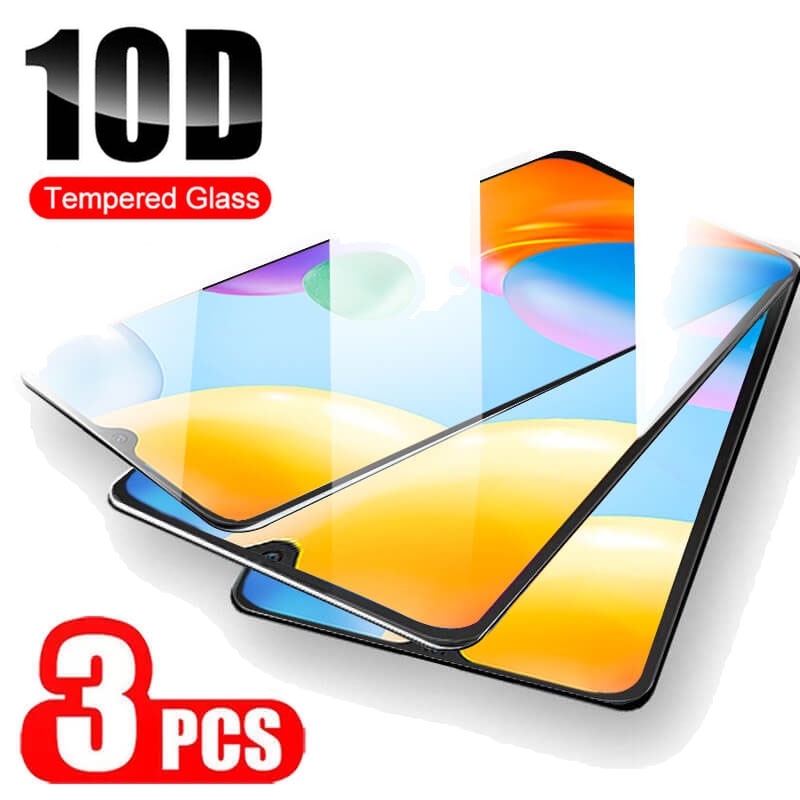3Pcs Full Cover Glass For Xiaomi Redmi 10C Screen Protector On Xiomi Xaomi Redme 10C 10 C10 9C 9A 9T 9 Redmi10c Protective Glass