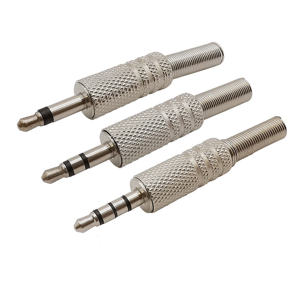 1/2/5Pcs Repair 3.5mm Plug 2/3/4 Poles Audio Soldering Connector 3.5 Headphones Jack Plug for Most Earphone Jack