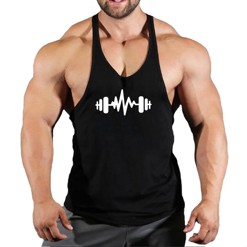 Fitness Shirt Men's Singlets Sleeveless Sweatshirt Bodybuilding Man Gym Clothing Men Stringer Top for Fitness Vests Clothes