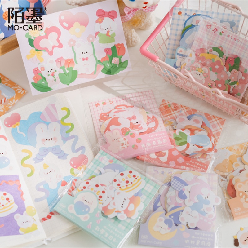 46pcs/lot Kawaii Stationery Stickers squeak Diary Planner Decorative Mobile Stickers Scrapbooking DIY Craft Sticker
