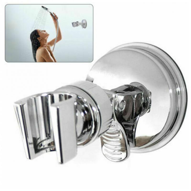 Universal Adjustable Rotating Handheld Stand Handheld Shower Holder Sucker Rack Full Electroplating Shower Rack Bathroom Bracket