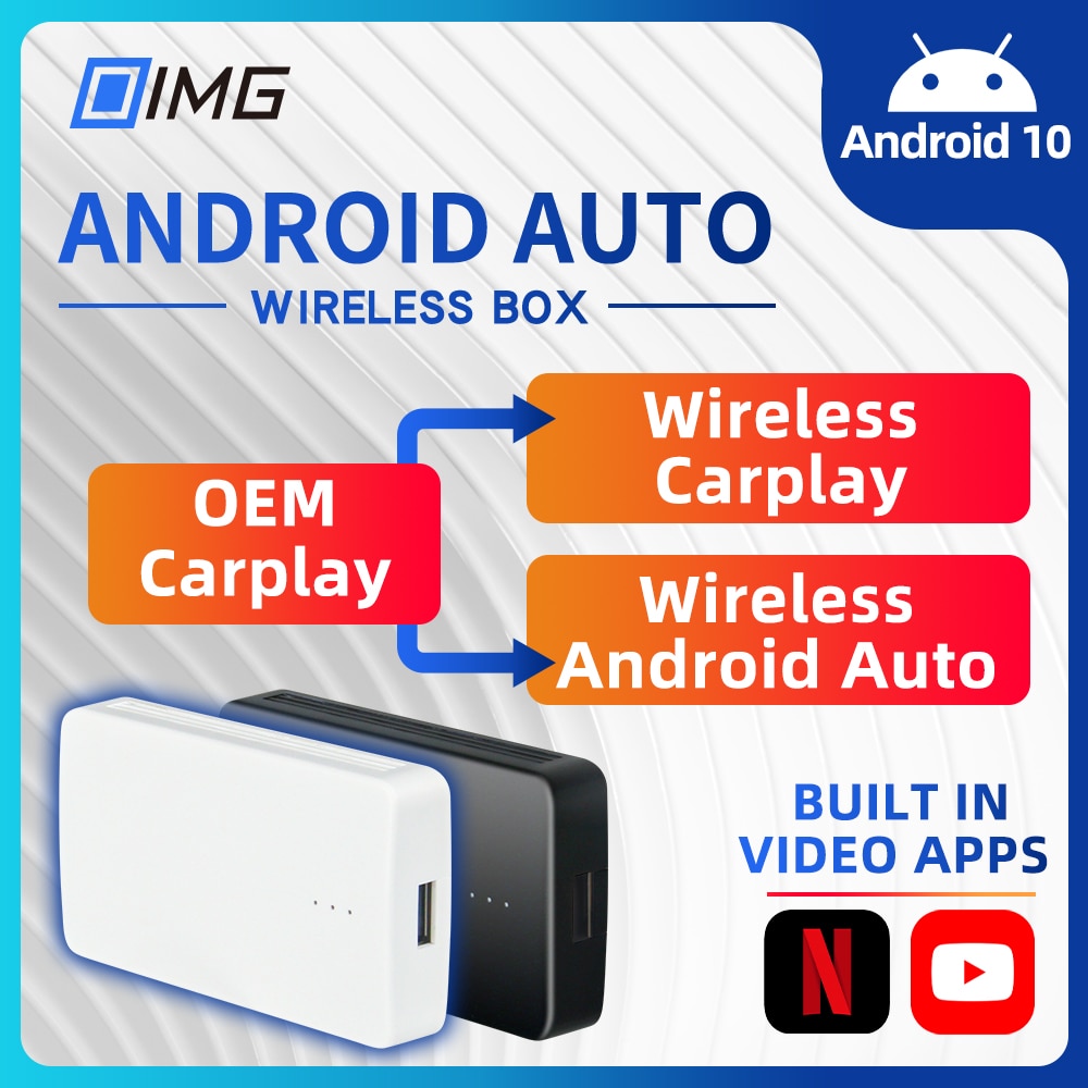 Android 10 Wireless Android Auto Adapter Wireless Carplay Dongle Carplay ai Box Multimedia Box For VW Audi Kia Toyota Honda Fiat