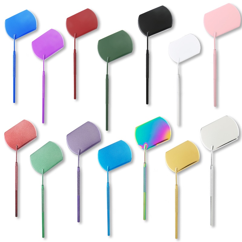 Wholesale Beauty Eyelash Grafting Eyelash Inspection Mirror Factory Wholesale Square Eyelash Mirror Beauty Tools