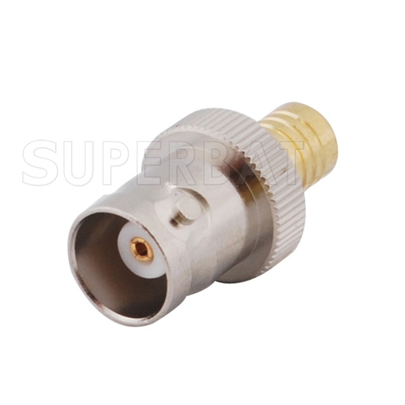 Superbat SMB-BNC Adapter SMB Male to BNC Female Straight RF Coaxial Connector