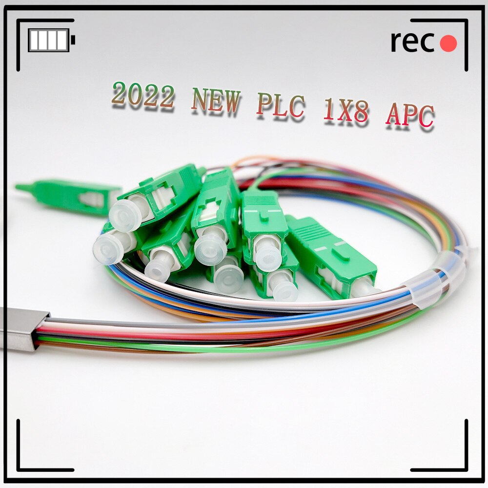 Free Shipping 10pcs PLC 1X2 1X8 1x16 Splitter SC/APC Single Mode 0.9mm Steel Tube Fiber Optic Tool FTTH Optical Fiber Connector