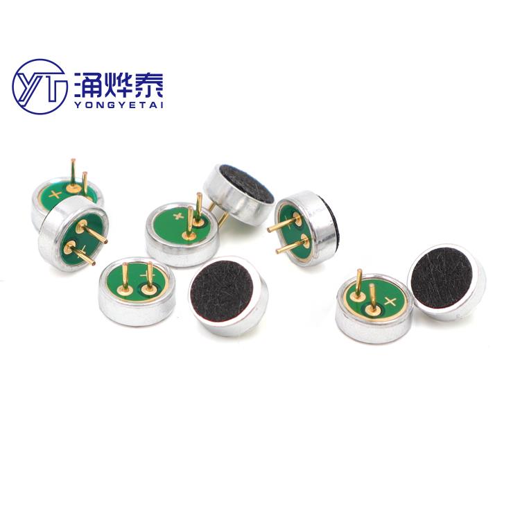 YYT 10PCS 6022P plug-in microphone electret 6*2.2MM with needle microphone microphone receiver voice control high sensitivity