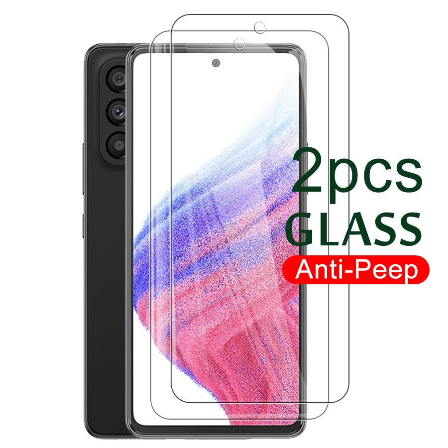 2Pcs Protective Glass For Samsung A53 Glass Screen Protectors For Sansung A52s A52 A 53 A536B/DS Galaxya53 Tempered Glass Films