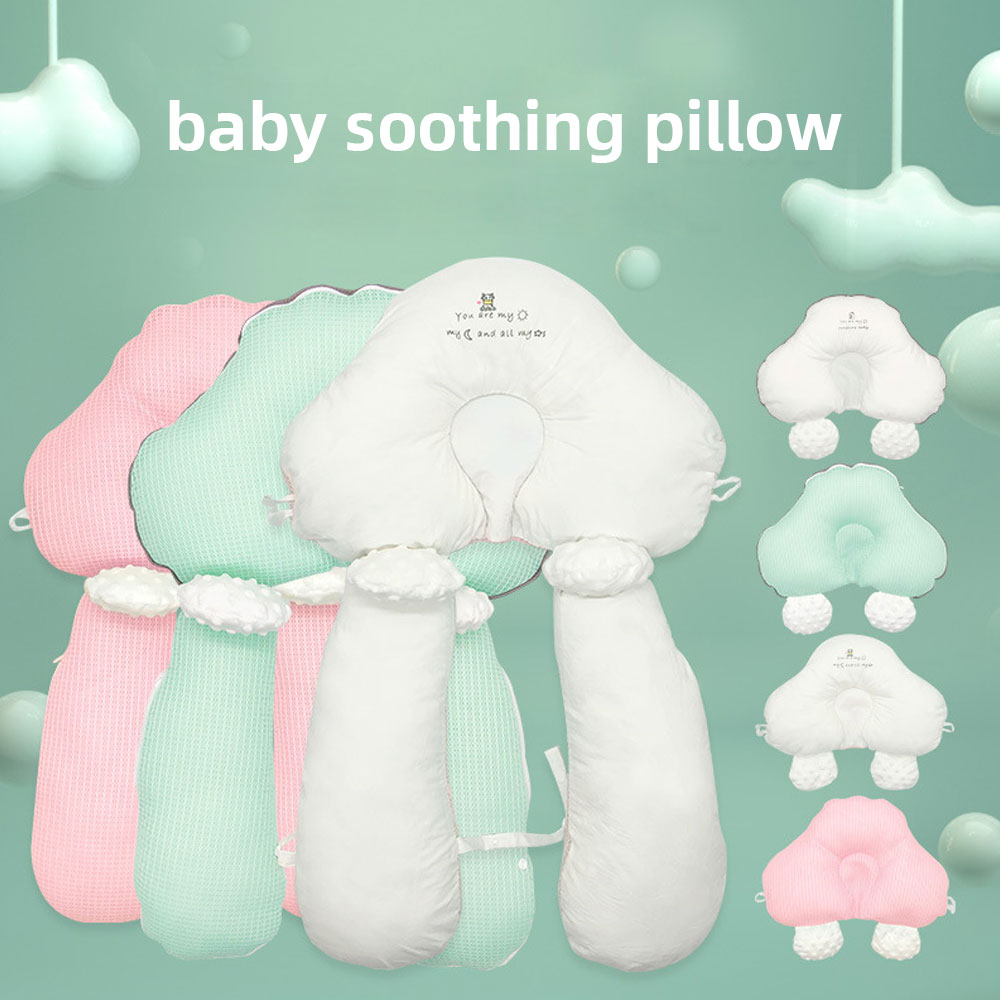 Newborn Baby Stereotyped Pillow Infant Sleep Pillows Shaping Pillows Cushion Head Protector Pillow for 0-12 Months