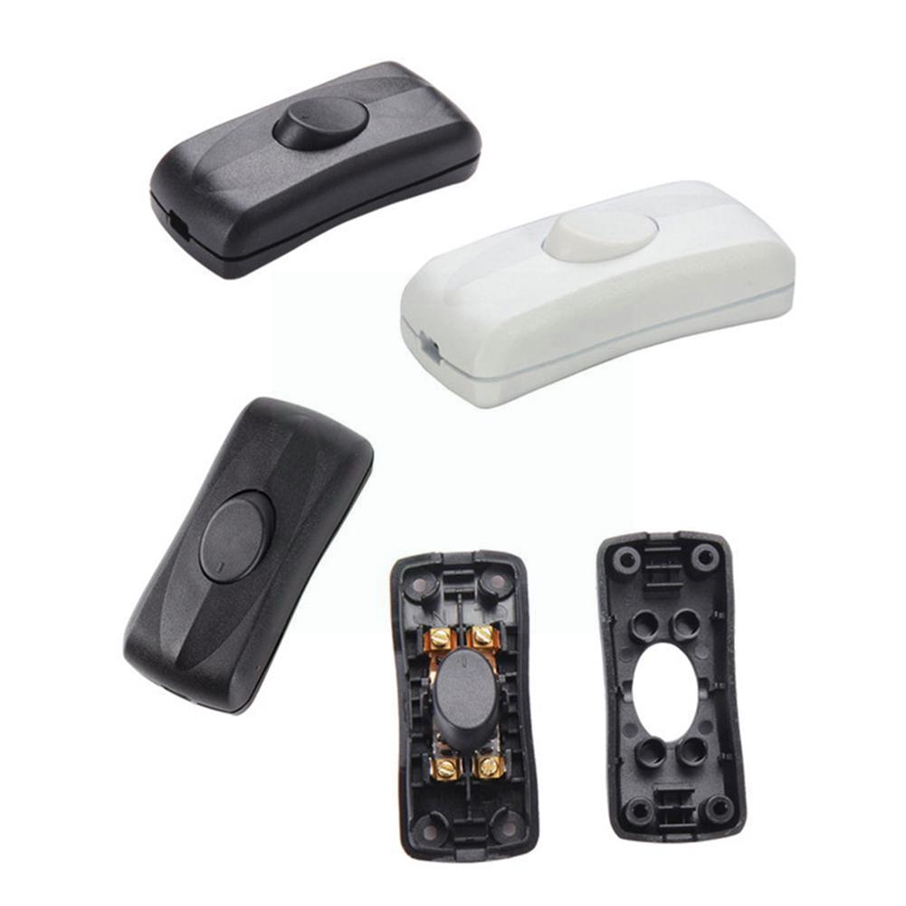1set On/off Inline Switch 220v Black White Color Table Light Cable Switch Desk Lamp Screw New Dropshipping Fixed Wholesale P1t8