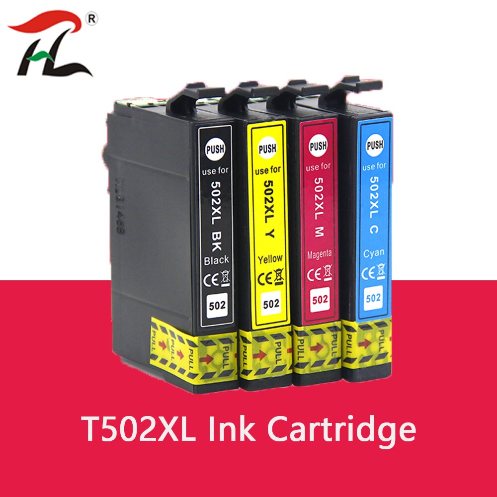 T502 Compatible Ink Cartridge for EPSON 502 T502 XL 502XL Expression Premium XP5100 XP5105 Wrokforce wf-2865 wf-2860
