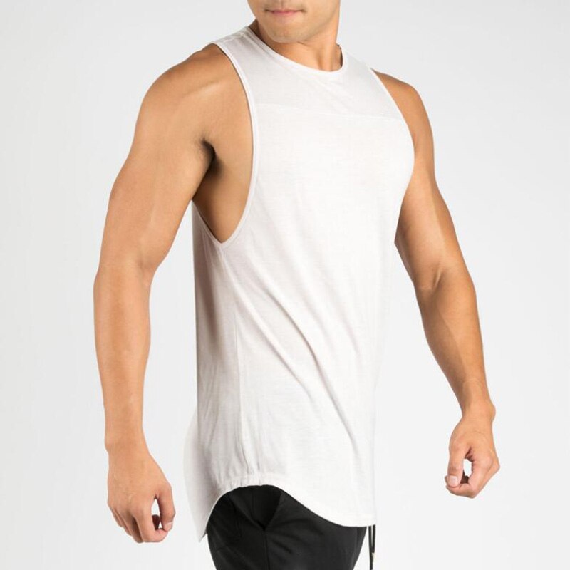 New Brand Men Gyms Clothing Muscleguys Vest Sports Bodybuilding Stringer Singlet Fitness Sleeveless T-Shirt Cotton Tanktop
