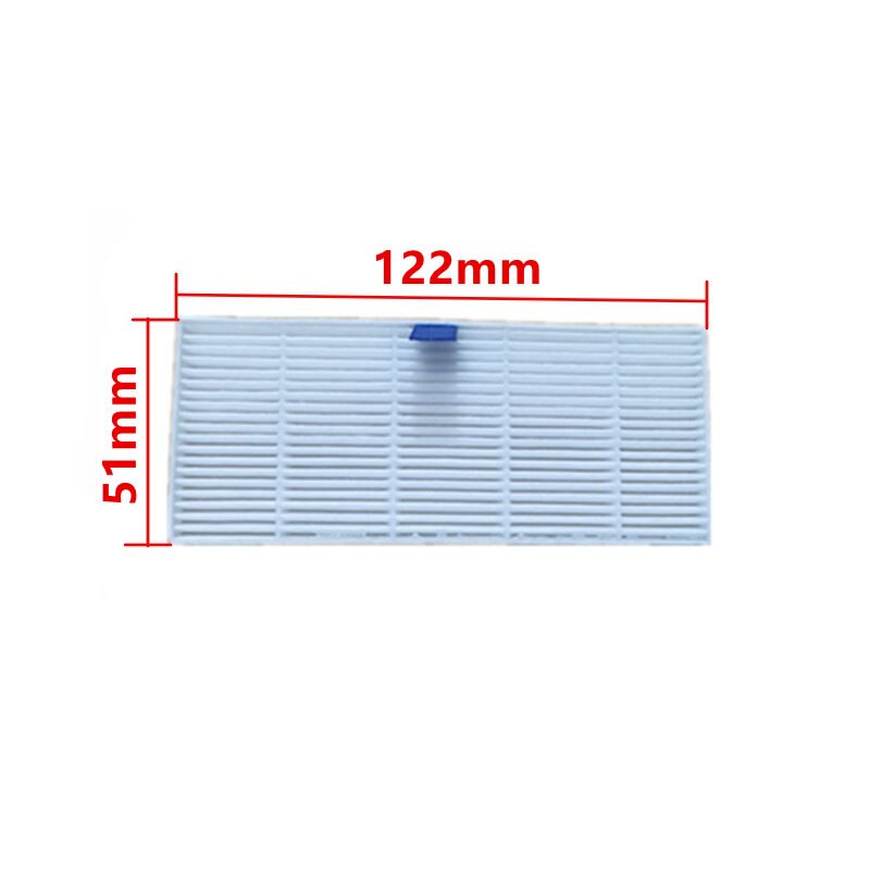 122mm*51mm*9mm Vacuum Cleaner HEPA Filter for Robotic Vacuum Cleaner Parts Accessories
