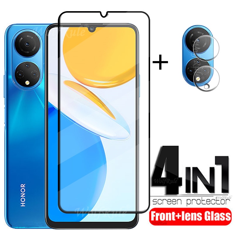 6-in-1 For Huawei Honor X7 Glass For Honor X7 Tempered Glass 9H HD Full Protective Screen Protector For Honor X 7 X7 Lens Glass