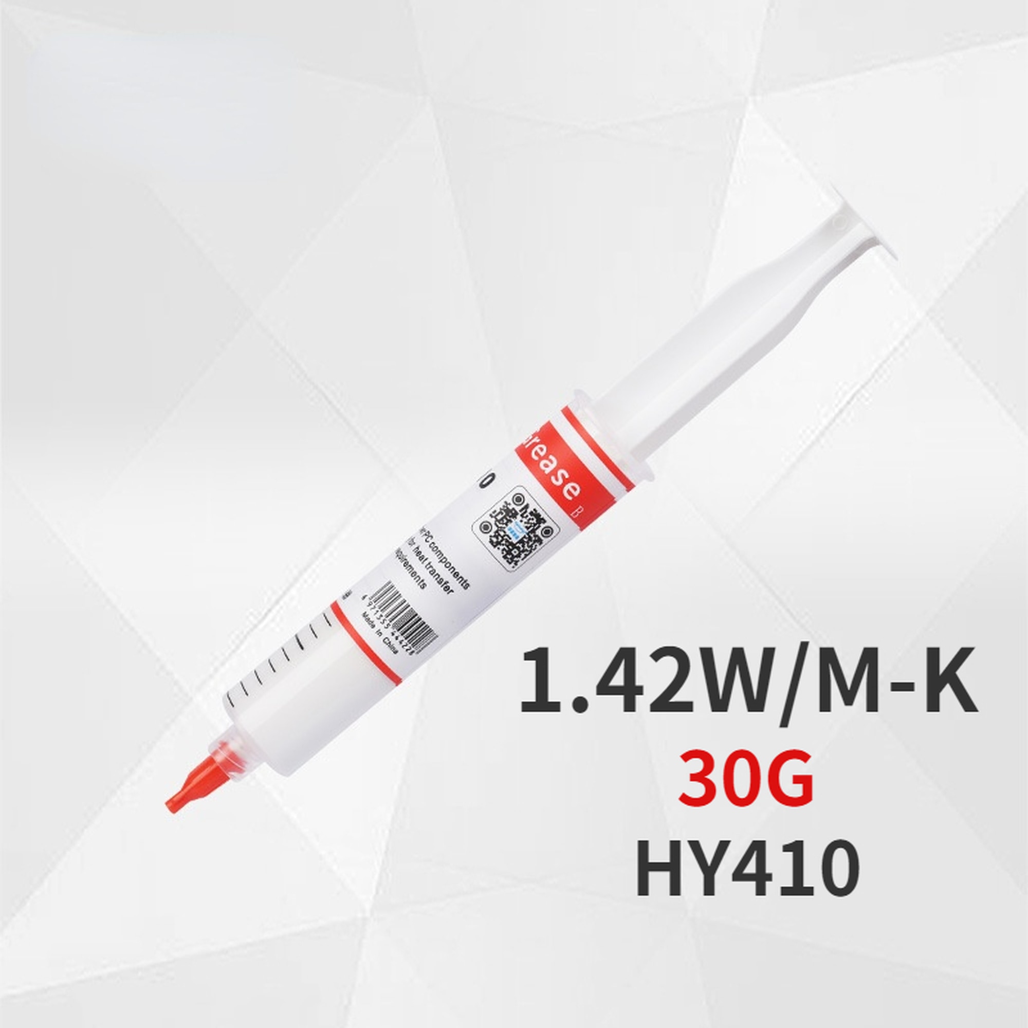 Hy410 30g / PCS WHITE silicone thermal paste heat transfer grease heat sink CPU GPU chipset notebook computer cooling Syringe