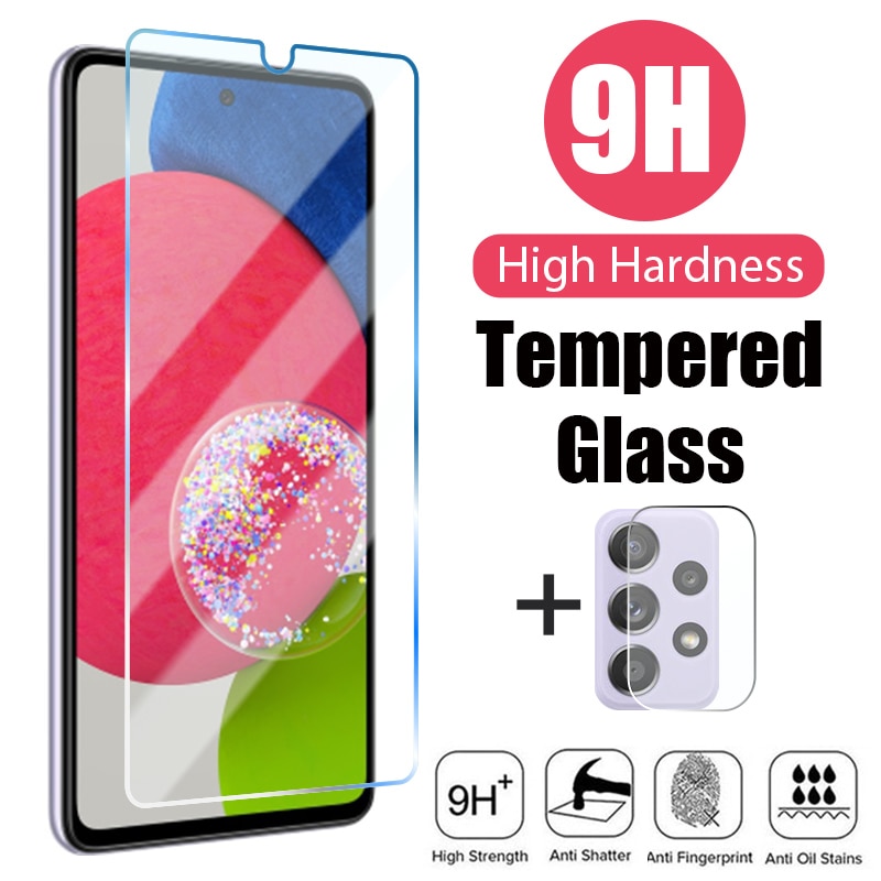 6in1 Tempered Glass For Samsung Galaxy S22 A13 A51 A71 A52 5G A72 Lens Protector for Samsung A53 A23 A21 A12 A20e A40 A30 glass