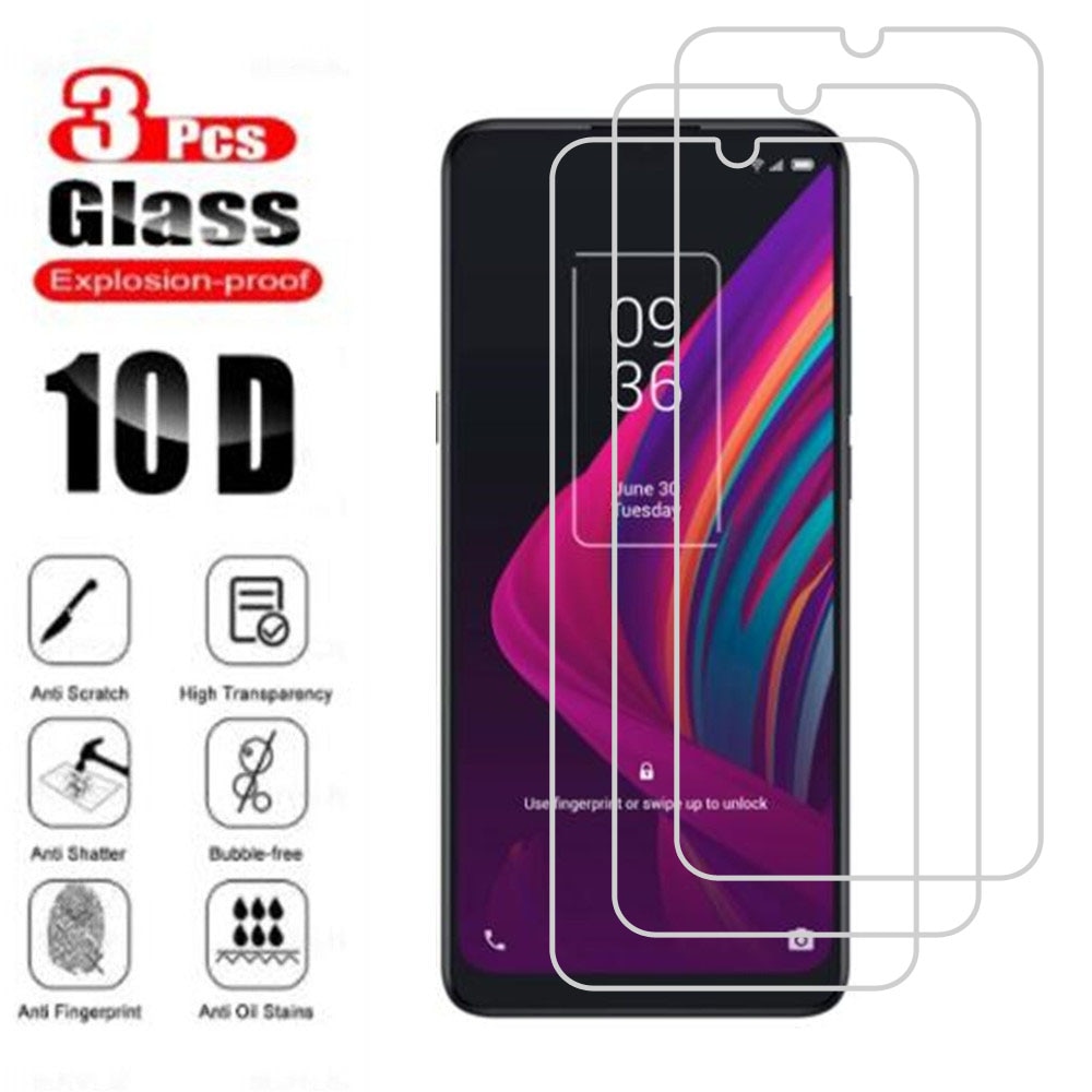 3pcs Original Protective Tempered Glass For TCL 10 SE 6.52" TCL10SE TCL10 10SE T766H_EEA Screen Protector Protection Cover 