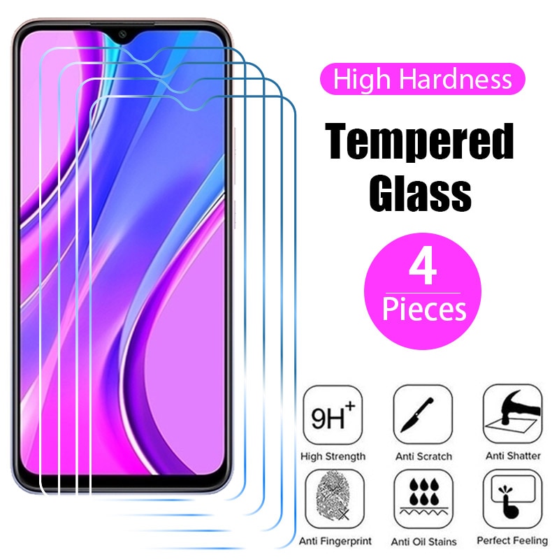 4Pcs Tempered Glass For Xiaomi Redmi 10 9 8 7 6 5 9C NFC 9C 9AT 8A Pro Screen Protector For Note 5A 5A Prime redmi 5 Plus glass