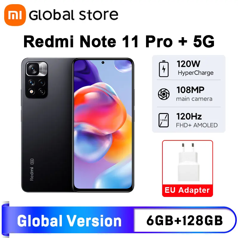 New Global Version Xiaomi Redmi Note 14 Smartphone 128GB / 256GB ROM 33W MediaTek Helio G99-Ultra 120Hz AMOLED 108MP 5500mAh