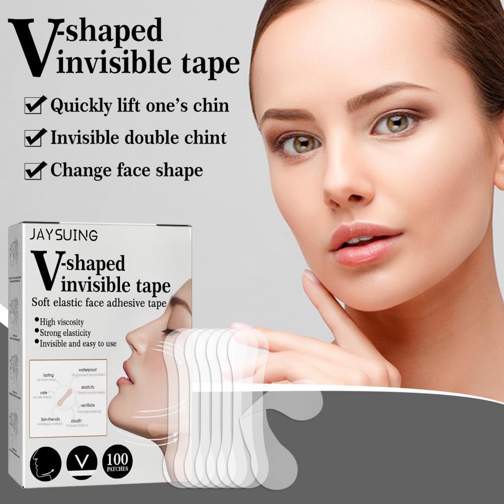10-100pcs/set Face Lift Patch V-shaped Face Chin Shaping Thin Face Stickers Invisible Waterproof Tapes For The Face Makeup