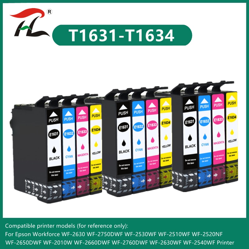 Compatible ink cartridge for Epson 16XL 16 XL T1631 T1632 T1633 T1634 WF-2510 WF-2760 WF-2630 WF-2650 WF-2750 WF-2660 WF-2530