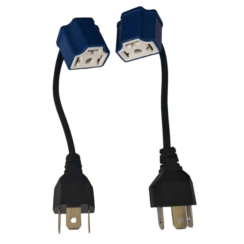 2X Car Headlight Fog Light Wiring Harness Connector For H4 LED Car Light Socket
