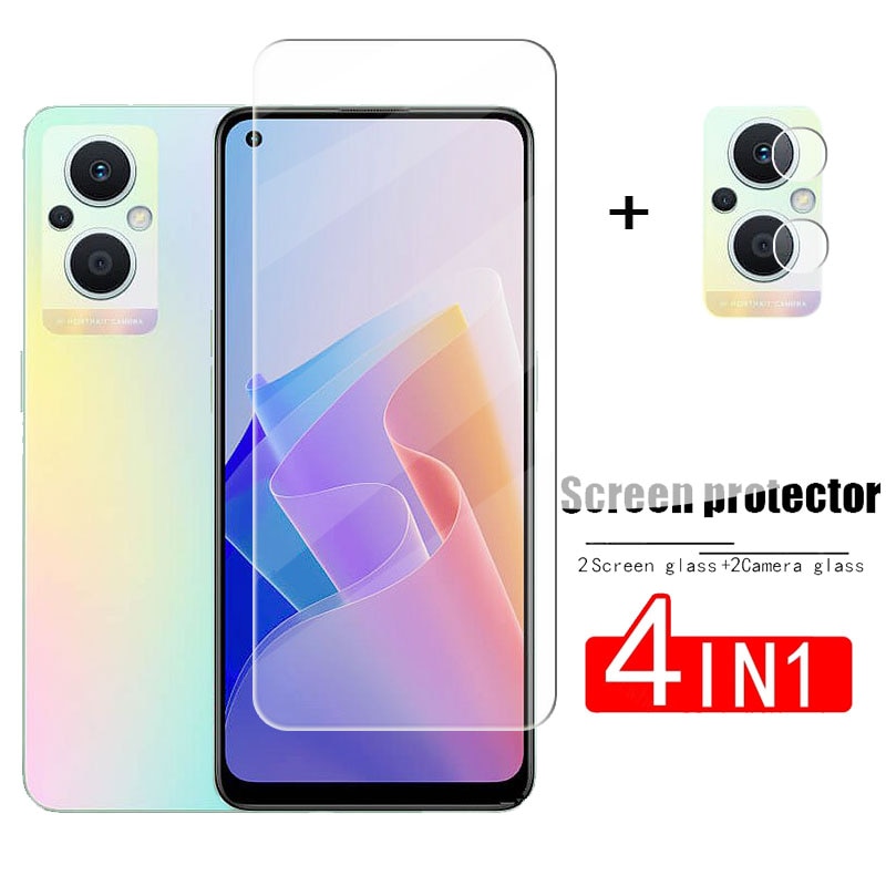 Full Gule Glass For Reno 7 Lite Tempered Glass For OPPO Reno 7 Lite Screen Protector Protective Phone Lens Film For Reno 7 Lite