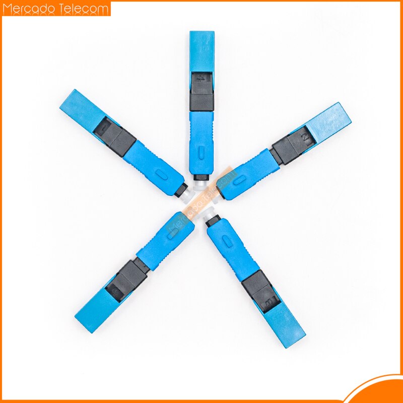 100/200/300pcs ESC250P SC UPC Fast Connector SM Single-Mode Mechanical Fiber Optic cold Conector Free Shipping