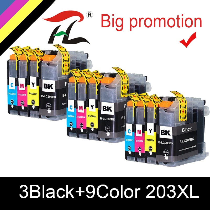 HTL Compatibleink ink cartridge for brother LC203XL LC201XL LC203 LC201 MFC-J4320DW J4420DW J4620DW J5520DW J5620DW J5720DW