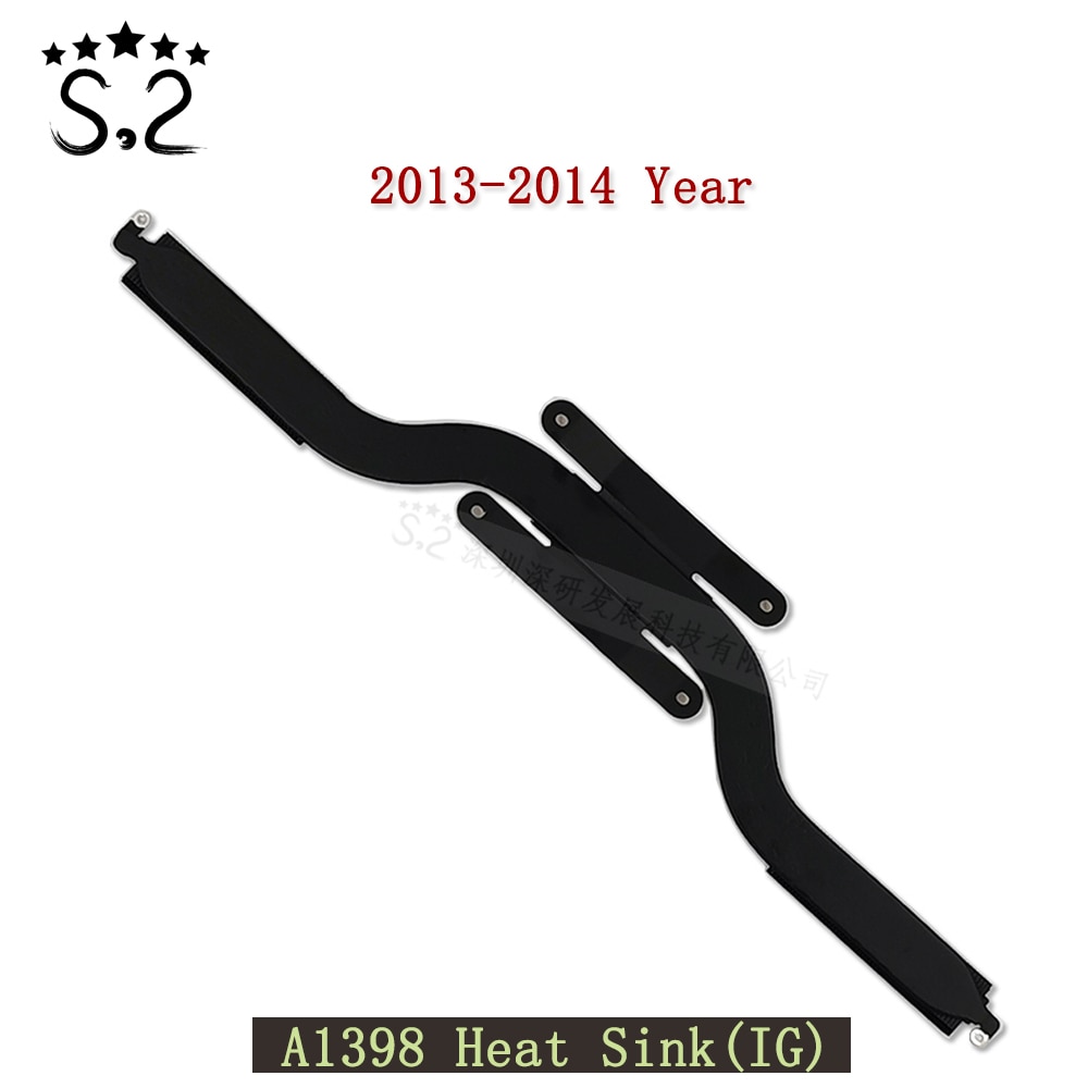 Original A1398 Heat Sink For Macbook Pro Retina 15.4" CPU Cooling Heat Sink 2013-2014 Year EMC 2674 EMC 2745 EMC 2876 IG