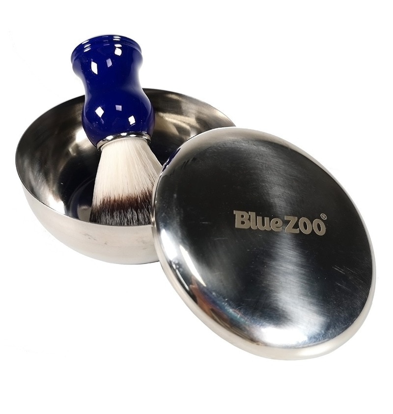 Men's Care Shaving Foam Shaving cream Set Accessories Stainless steel shaving soap with lid bubble bowl
